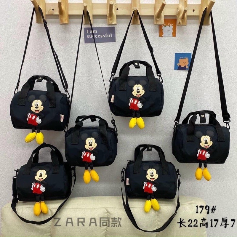 ]Balo zara mickey túi hộp 3D mẫu mới nhất  siêu nhẹ