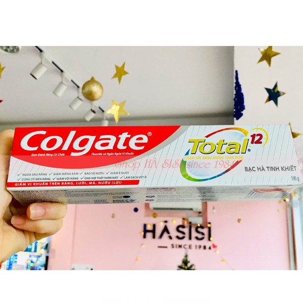 KEM ĐÁNH RĂNG COLGATE - Total Bạc Hà Tinh Khiết 190g