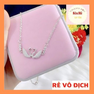 Dây chuyền nữ 💎𝑭𝑹𝑬𝑬𝑺𝑯𝑰𝑷 💎[Mã HOAC10 giảm 10% đơn 99k] Dây Chuyền Thiên Nga Mặt Liền Dây Siêu Bền Màu