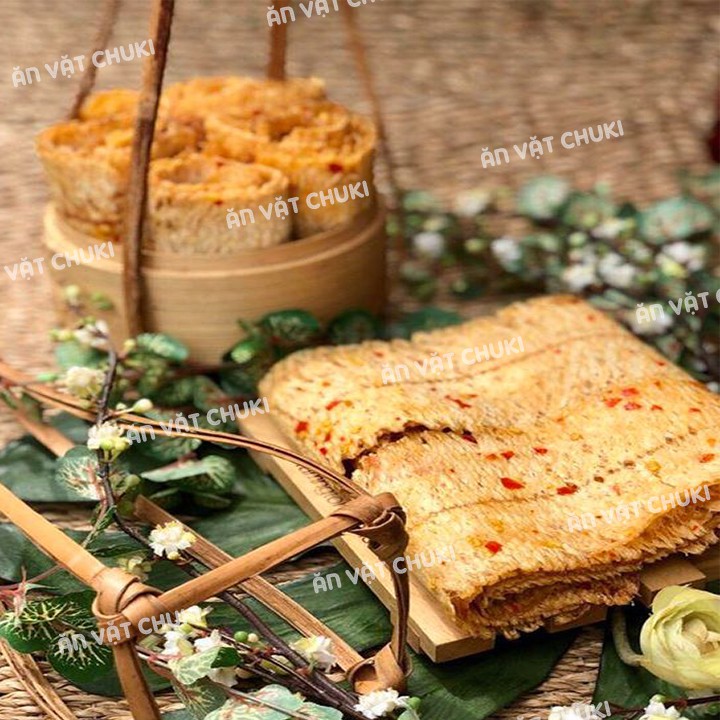 Mực cán tẩm gia vị hũ 200g ChuKi đồ ăn vặt Saigon | BigBuy360 - bigbuy360.vn