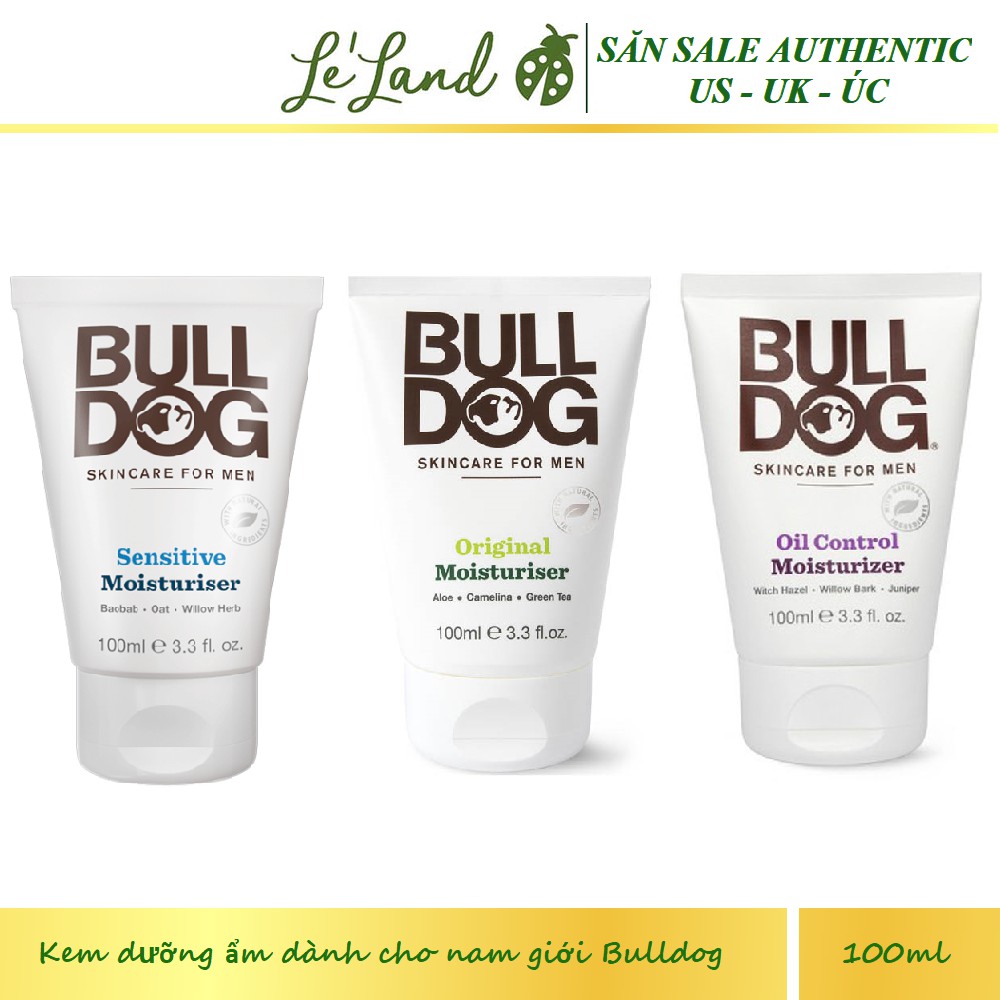 Bill US - Kem dưỡng ẩm dành cho nam giới Bulldog Moisturiser