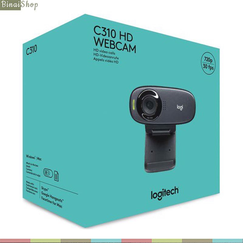 [Mã 1511ELSALE hoàn 7% đơn 300K] [BH: 24 tháng] Webcam chat trực tuyến HD720P Logitech C310 | BigBuy360 - bigbuy360.vn