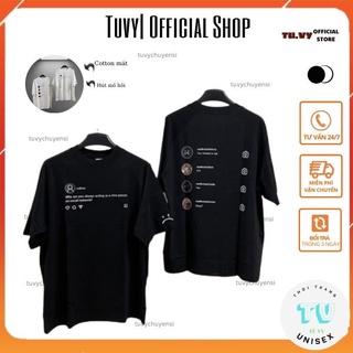 Áo phông nam nữ tuvy áo thun sadboiz sadstagram unisex form rộng oversize cotton mát