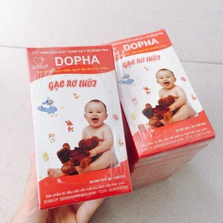 Gạc Rơ Lưỡi DP lốc 10 hộp (50 cái) Vải Sợi Cao Cấp Mềm Mại, Hỗ Trợ Vệ Sinh Lợi, Lưỡi , Không Gây Cọ Sát, An Toàn Cho Bé