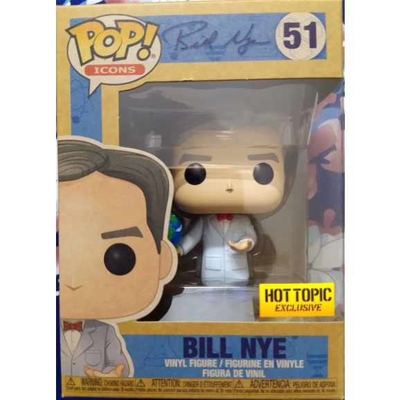 Funko Pop Icons - Bill Nye [With Globe][Earthday Exclusive](HT Exclusive)