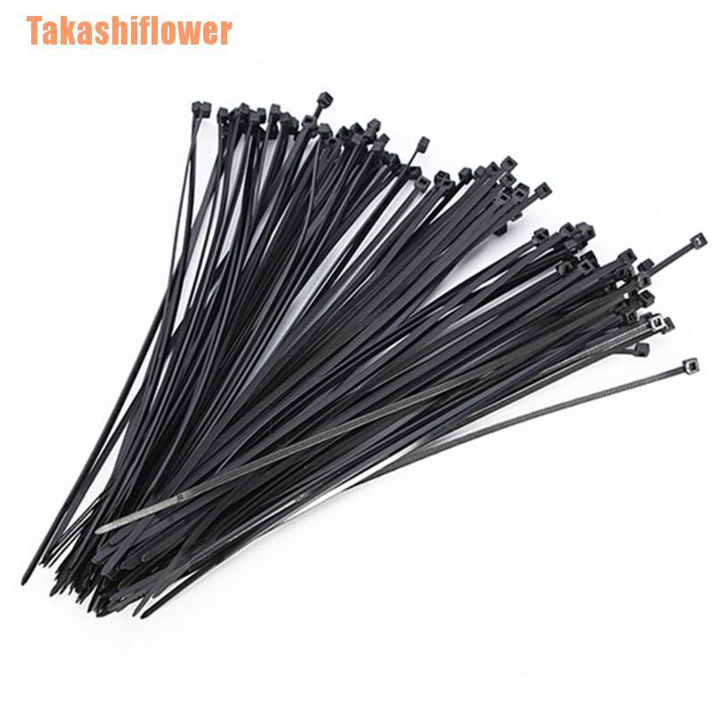 Bộ 100 dây rút nylon nhựa tự khóa tiện lợi cỡ 10cm