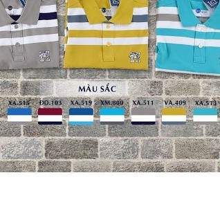 Áo thun nam Gia Hồi phối sọc M,L,XL,XXL