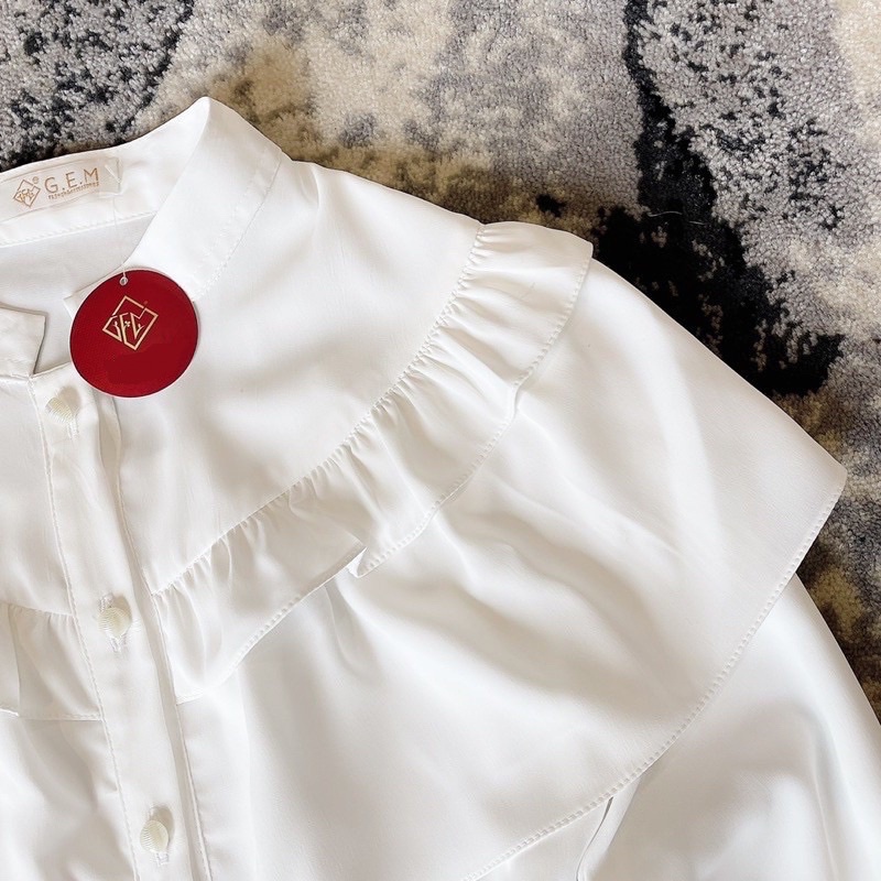 Áo kiểu nữ đẹp bánh bèo tiểu thư chất lụa mát đẹp phong cách Hàn Quốc mặc rất tôn dáng, dễ phối đồ, áo nữ đẹp cho chị em | BigBuy360 - bigbuy360.vn