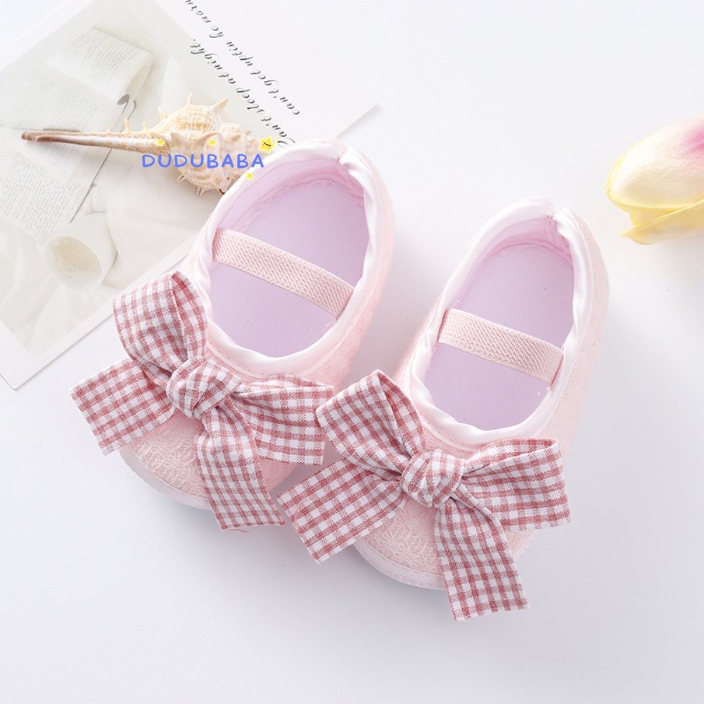 Giày Búp Bê Đính Nơ Chống Trượt Thời Trang Cho Bé Gái