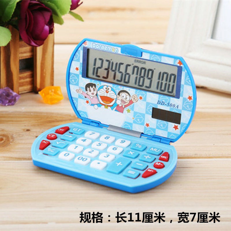 Máy Tính Bỏ Túi Nắp Gập Hình Mèo Máy Doraemon Đáng Yêu