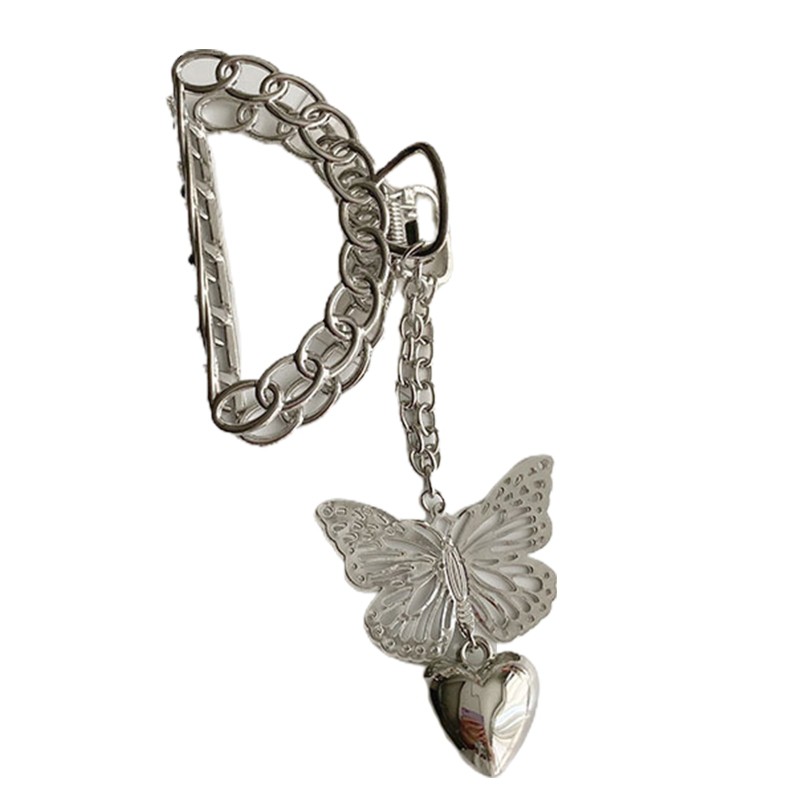 Kẹp Tóc Kim Loại Hình Bướm Thanh Lịch Cho Nữ