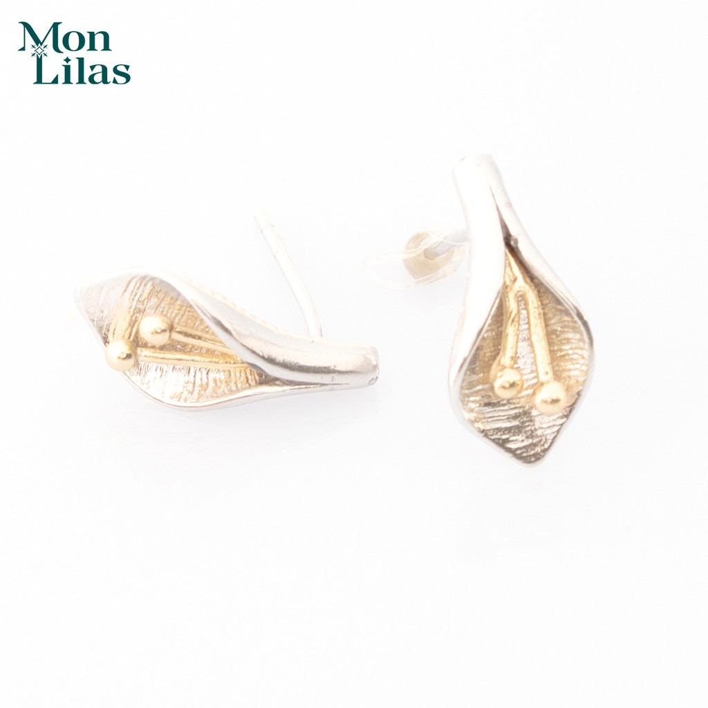 Khuyên Tai Bạc Mon LIlas Nhụy Quý Phái Earring K0320005