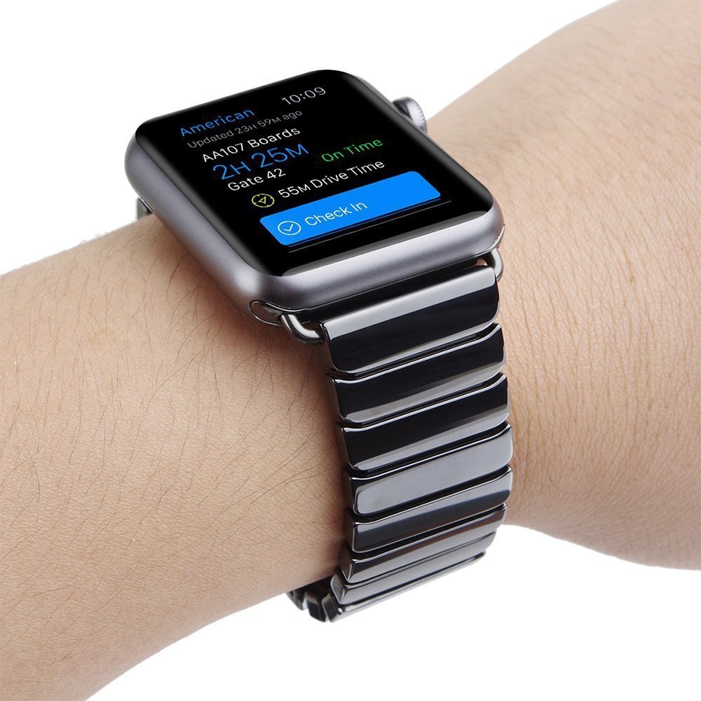 Dây đeo thay thế chất liệu gốm sứ dạng bi tròn cho Apple Watch 1/2/3/4 5 6 SE 7 8 iwatch ultra 49mm