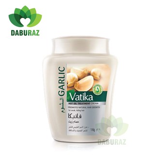 (Có quà tặng) Kem ủ tóc cao cấp chiết xuất tỏi Vatika Garlic duy trì sự phát triển của tóc 500g/ 1kg