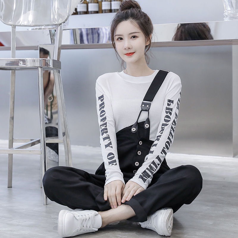 Quần Denim Dáng Rộng 1 Dây Màu Đen Thời Trang Hàn Quốc | Smide Clothing