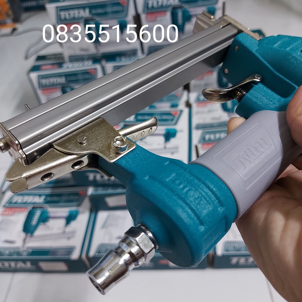 SÚNG BẮN ĐINH U DÙNG KHÍ NÉN TOTAL TAT8131-3  MÁY BẮN ĐINH U DÙNG HƠI TOTAL  BẮN ĐINH GỖ