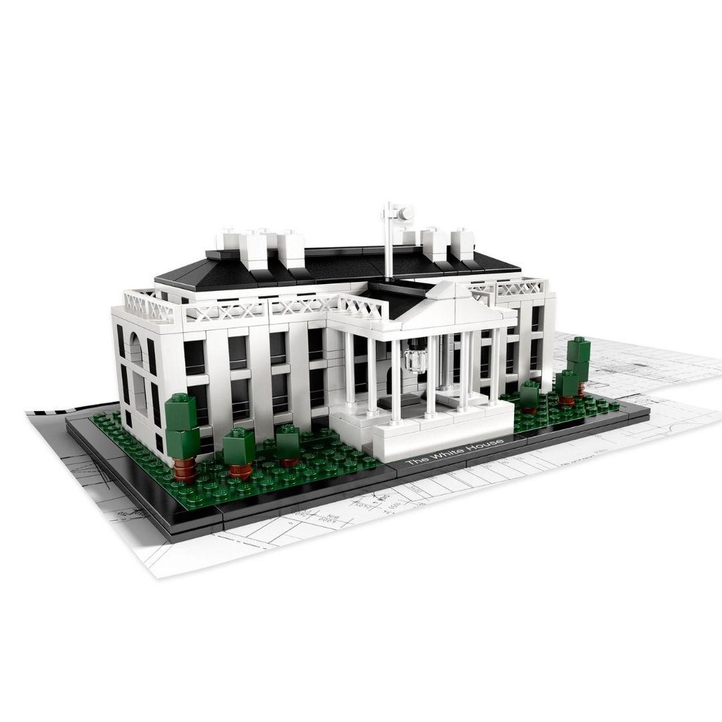 Mô hình LEGO Architecture The White House 21006 Lego Mô hình lắp ráp Nhựa PVC, ABS Chính hãng Mỹ LEGOA01