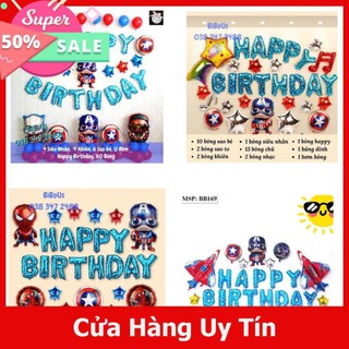 Set trang trí sinh nhật bé trai-bóng bay sinh nhật giá rẻ-trang trí sn trọn gói-tổ chức sinh nhật tại nhà-bóng siêu nhân