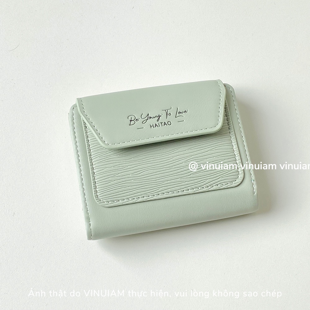 Ví bóp nữ mini cầm tay cao cấp mẫu mới chất da PU đẹp - V02
