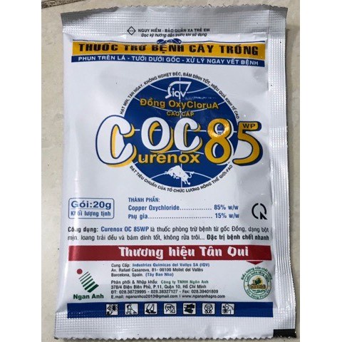 Thuốc trừ bệnh cây trồng COC85 20g