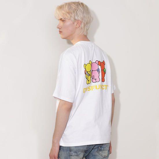Áo thun Dysfunct chính hãng in hình 3 chú gấu chính hãng, áo phông Dysfunct Hàn Quốc chính hãng nam nữ