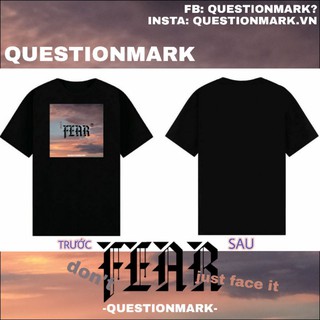 Áo thun oversize don't FEAR màu đen "local brand"