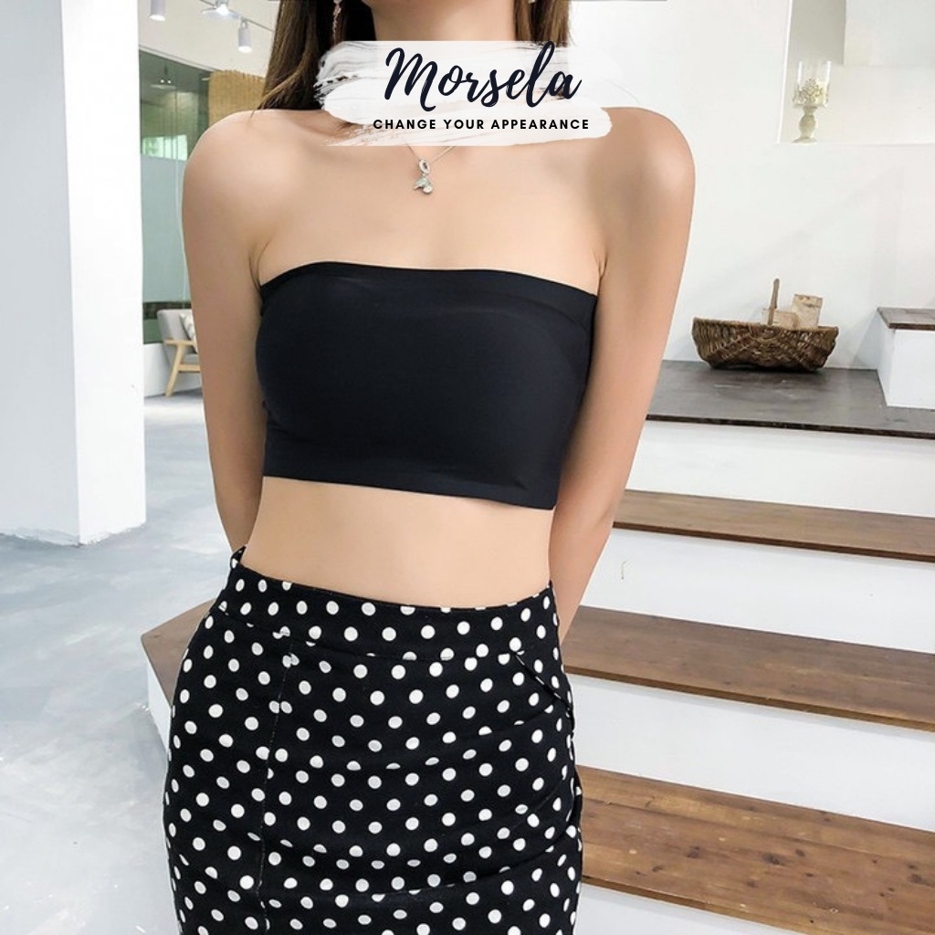 Áo bra đúc su nữ form cài không dây kèm mút ngực mịn mát - Áo lót nữ - Morsela - BRA01