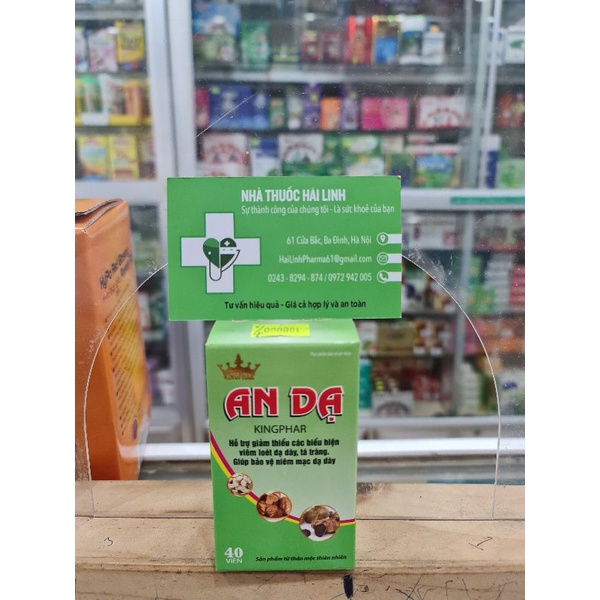 Hỗ trợ bệnh đau dạ dày, tá tràng Viên uống An Dạ Kingphar ⚡Chất lượng vàng⚡