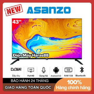 Smart Tivi Asanzo 43 inch 43SL800 Android 9.0, Full HD, Điều khiển giọng nói, DVB-T2, Wifi ,Tivi Giá Rẻ - Bảo Hành 2 Năm