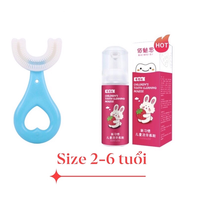 COMBO BÀN CHẢI ĐÁNH RĂNG CHƯ U  - KEM ĐÁNH RĂNG TRẺ EM .