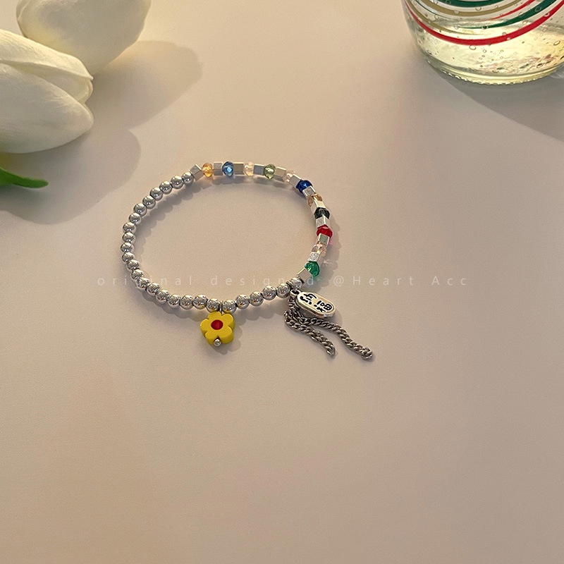 Vòng Tay Đính Hạt Pha Lê Acrylic Mẫu Mới Thời Trang Cho Nữ