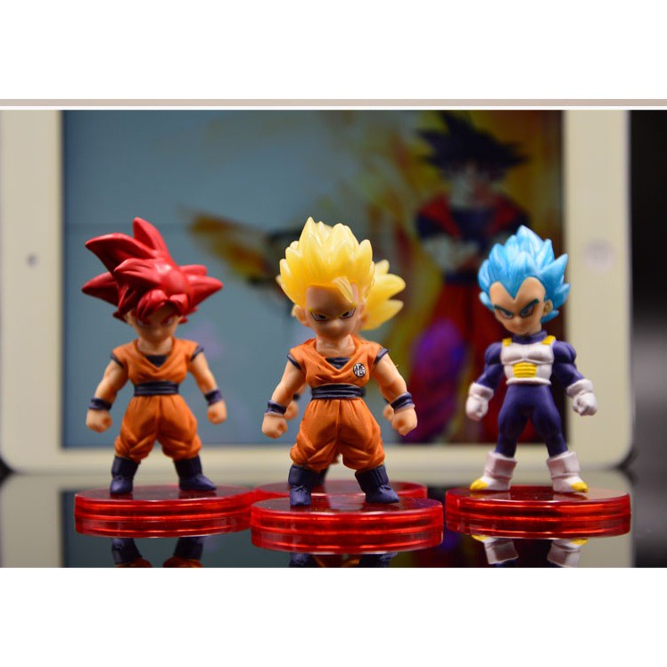 Mô Hình Nhân Vật 7 Viên Ngọc Rồng Dragon Ball Z Chibi Mini Trưng Bày Siêu Dễ Thương