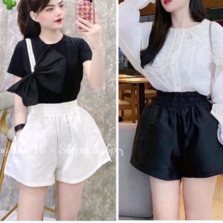 Quần shorts lưng thun ống rộng PC