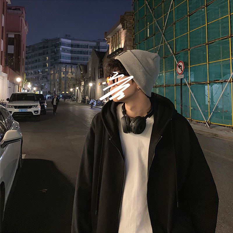 SET ÁO KHOÁC NAM CÓ MŨ + QUẦN ỐNG RỘNG CẠP CHUN HÀNG QUẢNG CHÂU