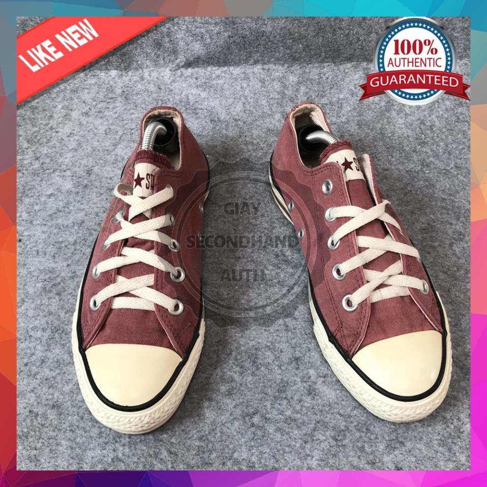 Giày cổ Thấp Dáng Thể Thao converse đỏ nữ chính hãng 2hand real 🤙