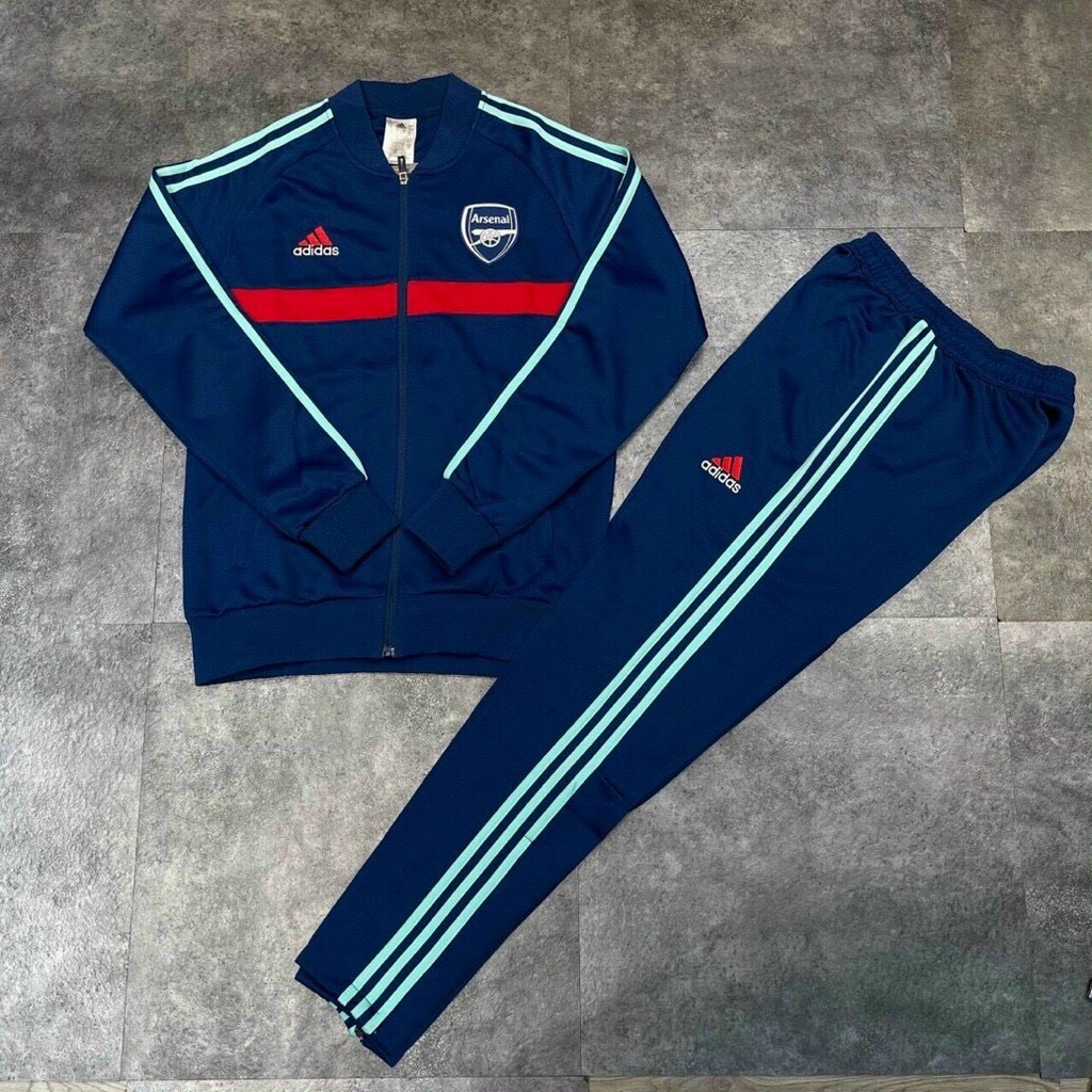 Bô áo khoác bóng đá arsenal 2021, áo khoác nỉ cao cấp arsenal