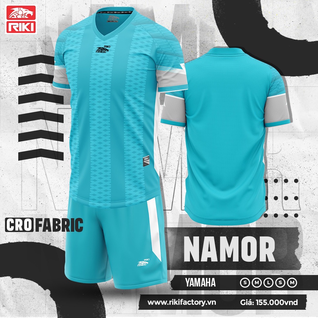 Bộ Đồ Đá Bóng Không Logo Riki Fabric Mamor Thiết Kế Trẻ Trung Năng Động Đa Dạng Màu Sắc