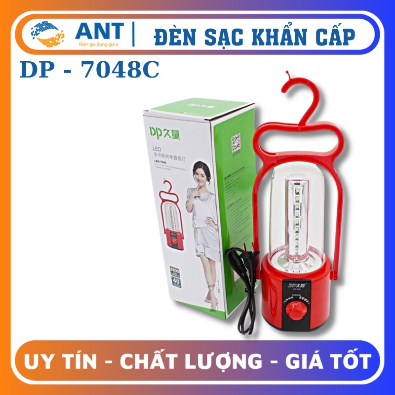 Đèn Pin Sạc Xách Tay DP Led 7048 40 Led Siêu Sáng pin trâu