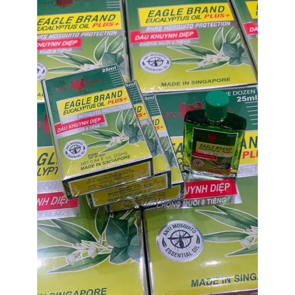Dầu Khuynh Diệp Con Ó Chống Muỗi 8 Tiếng Cho Em Bé - 25ml Hàng Singapore
