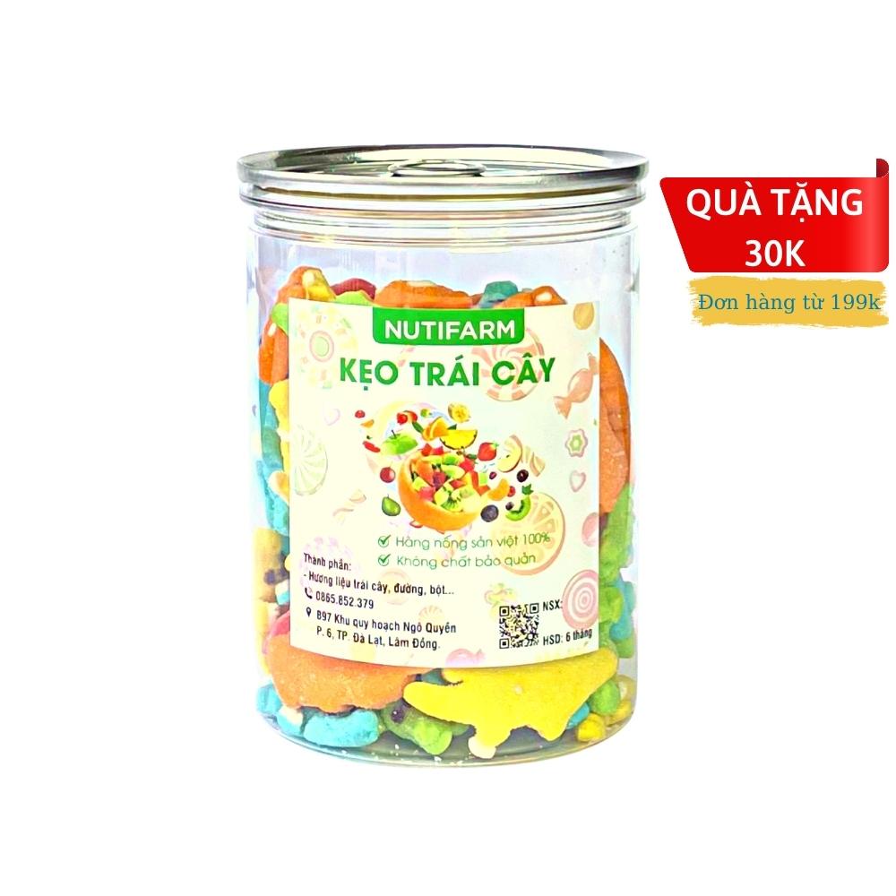 Kẹo dẻo cá sấu 400gr NutiFarm đồ ăn vặt đà lạt vừa ngon vừa rẻ