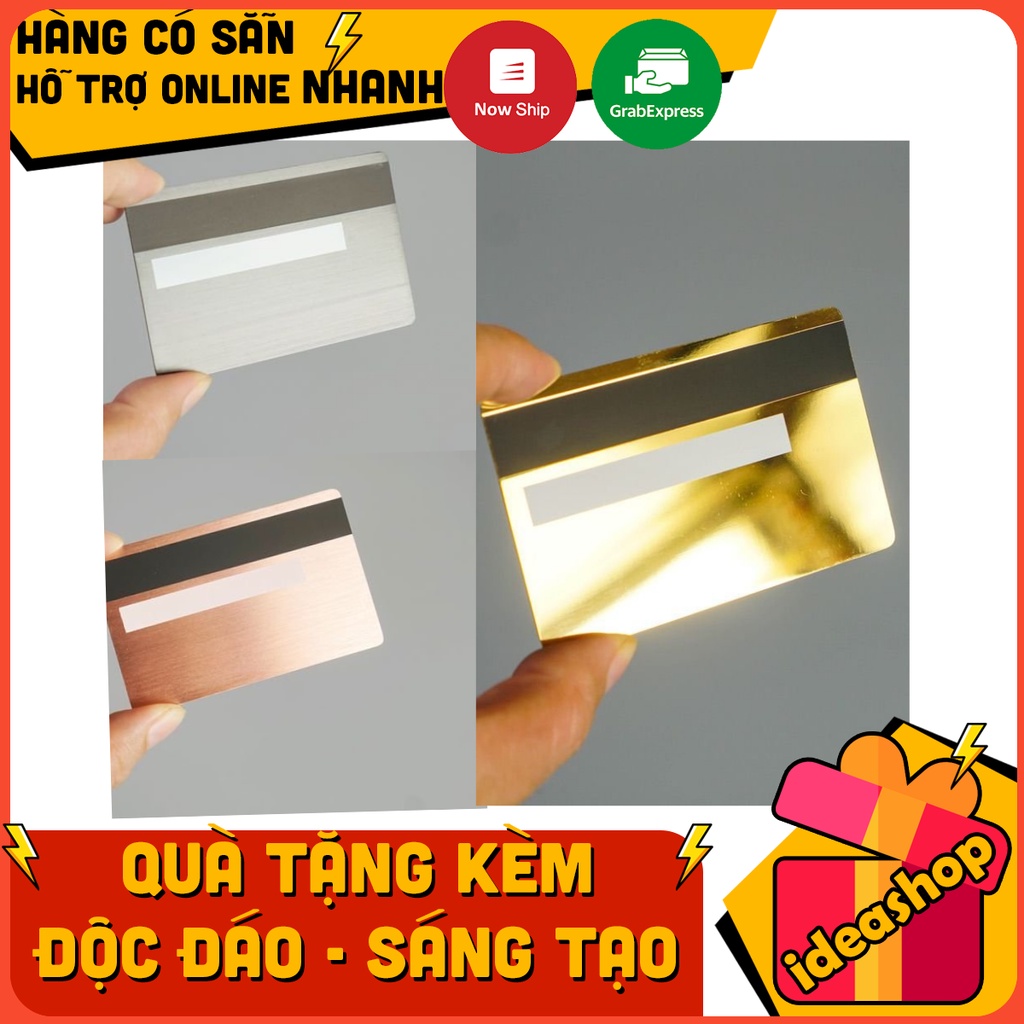 PHÔI TRƠN THẺ TÍN DỤNG BẰNG KIM LOẠI ĐỒ CHƠI NHÓM, QUÀ TẶNG, SINH NHẬT