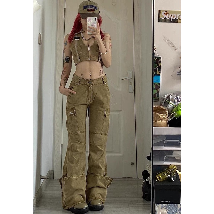Áo Denim Không Tay Thời Trang Quyến Rũ Cho Nữ