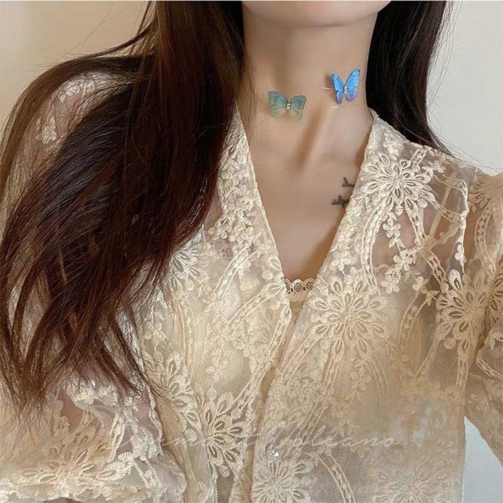MAG Vòng cổ Mặt Hình Bướm Thời Trang Cho Nữ
