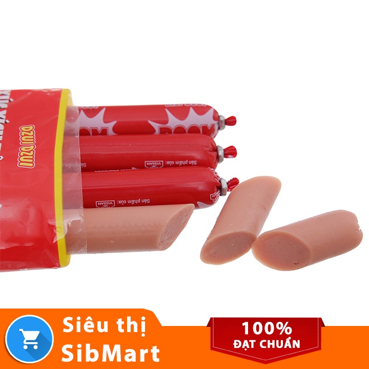 Xúc xích tiệt trùng Boom Boom Vissan 115g (5 cây/gói) - Siêu Thị SibMart - SB0038