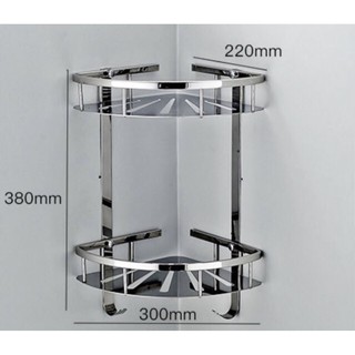 kệ góc 2 tầng inox 304 (Mã:KG-02)