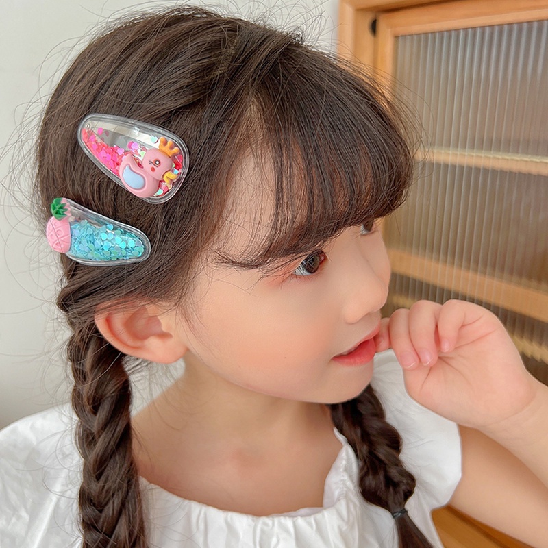 Set 5 Kẹp Tóc Phong Cách Hàn Quốc Dễ Thương Cho Bé Gái