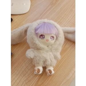Outfit doll 20cm hình thỏ bông tai dài