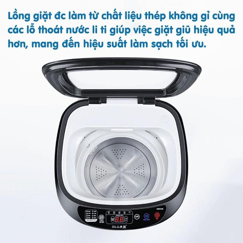 FREE SHIP !!! Máy giặt mini tự động cao cấp màu trắng chính hãng bảo hành 12 tháng