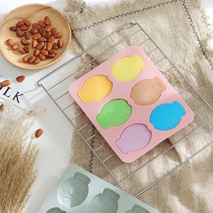Khuôn Silicon Làm Socola,Thạch Rau Câu,Kẹo Dẻo,Pudding Trang Trí Hình 6 Chú Cá Hồng