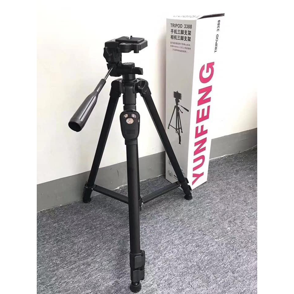 Chân Máy Ảnh Tripod YungFeng 3388, Giá Đỡ Bluetooth Cao Cấp Chuyên Dùng ChO Điện Thoại Camera  Model 2020